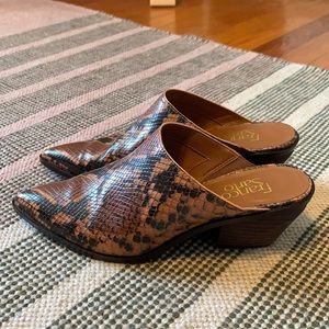 Franco Sarto Sonia Snakeskin Mule